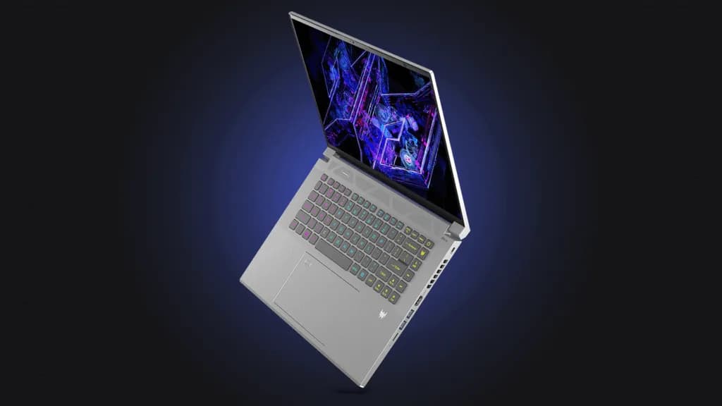 Acer Predator gaming laptop showcasing high-performance hardware for architectural visualization