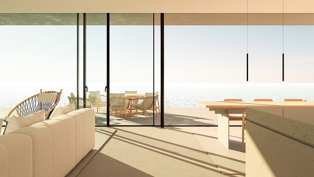Architectural visualisation of modern interior space, rendered using Lumion