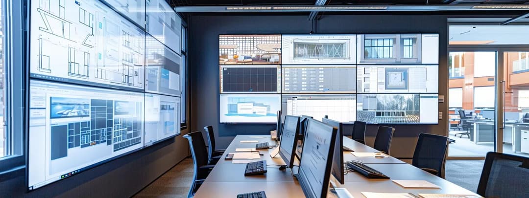 A futuristic architecture office