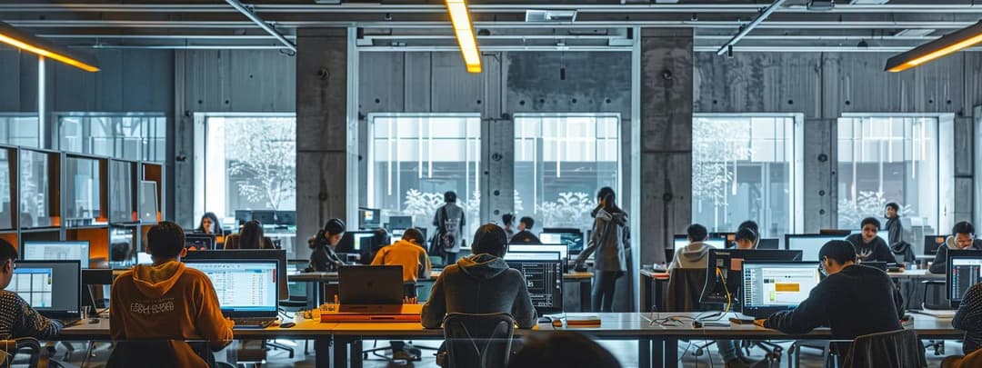 A modern architecture classroom