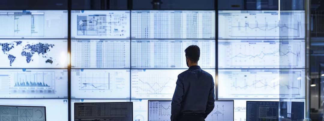 An architect standing in front of a digital architecture presentation