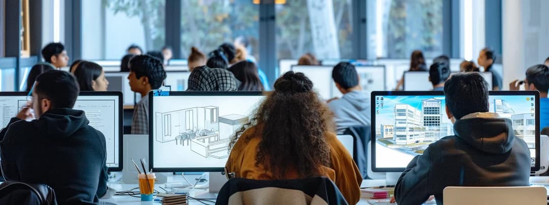 A modern architecture CAD classroom