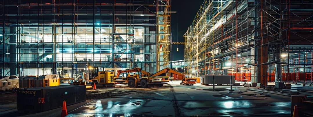 A modern construction site