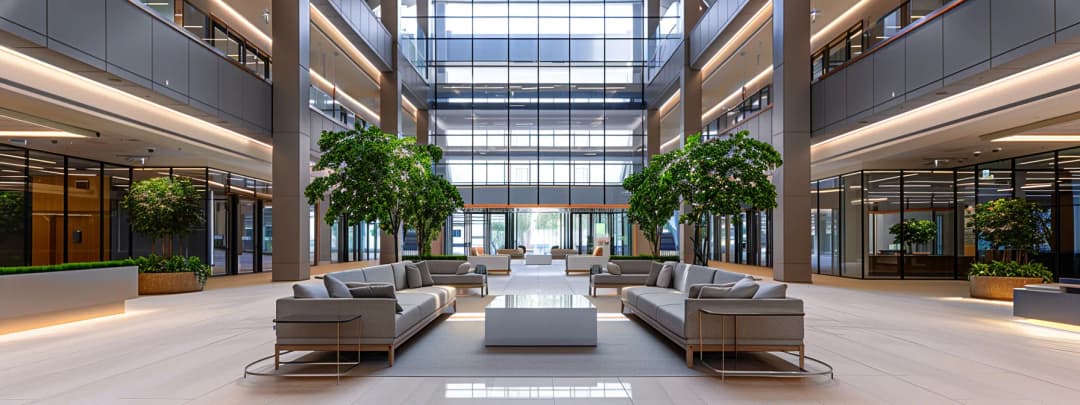 Visually captivating modern interior with atmospheric lighting design