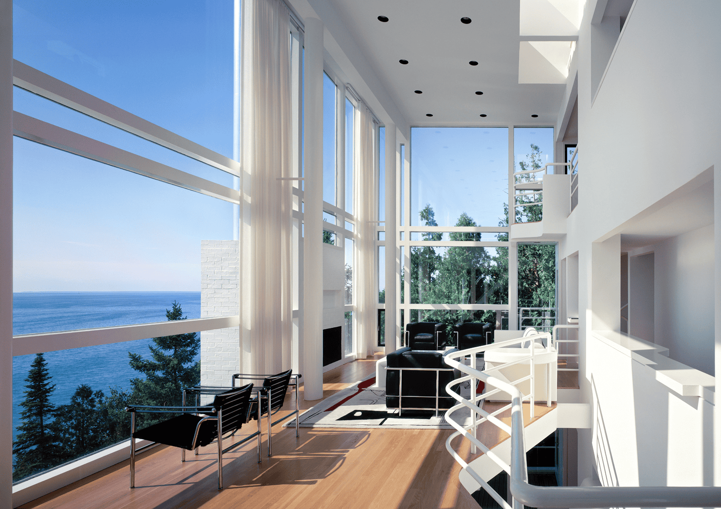 Modelling Richard Meier's Douglas House in Rhino.