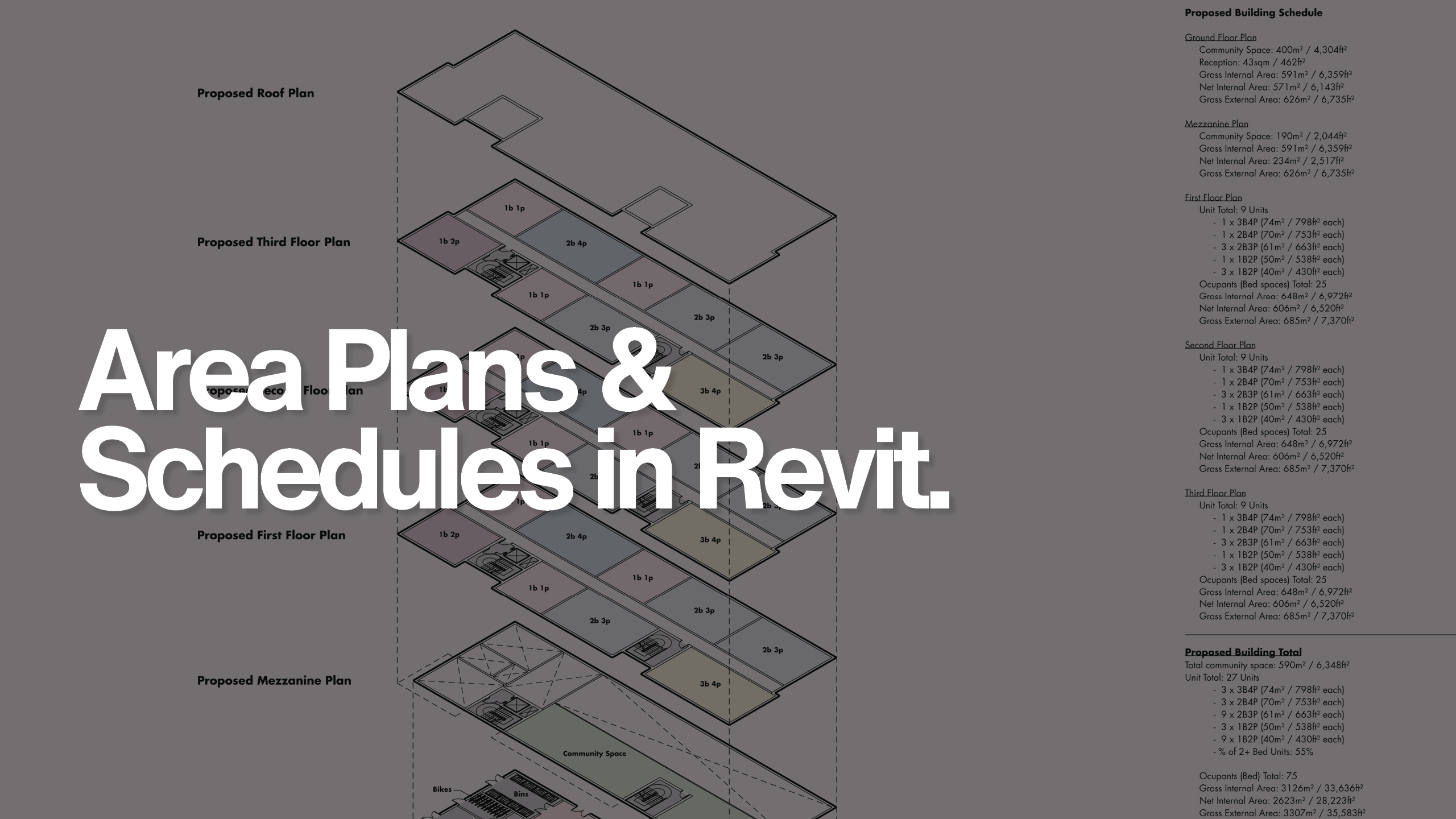 Area Plans & Schedules in Revit.