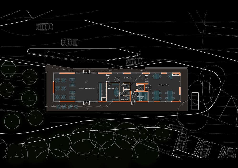 How to create an inverted architectural floor plan