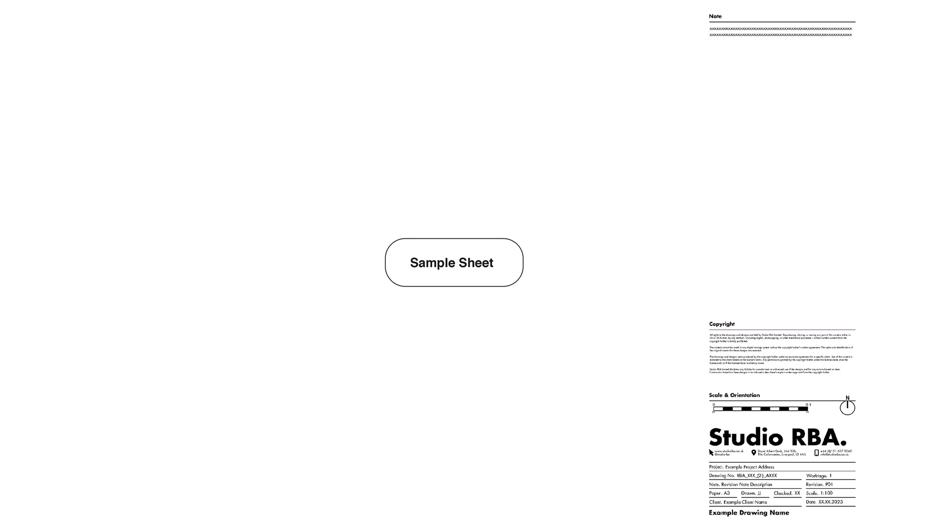 CAD Sheet & Title Block Pack preview 2