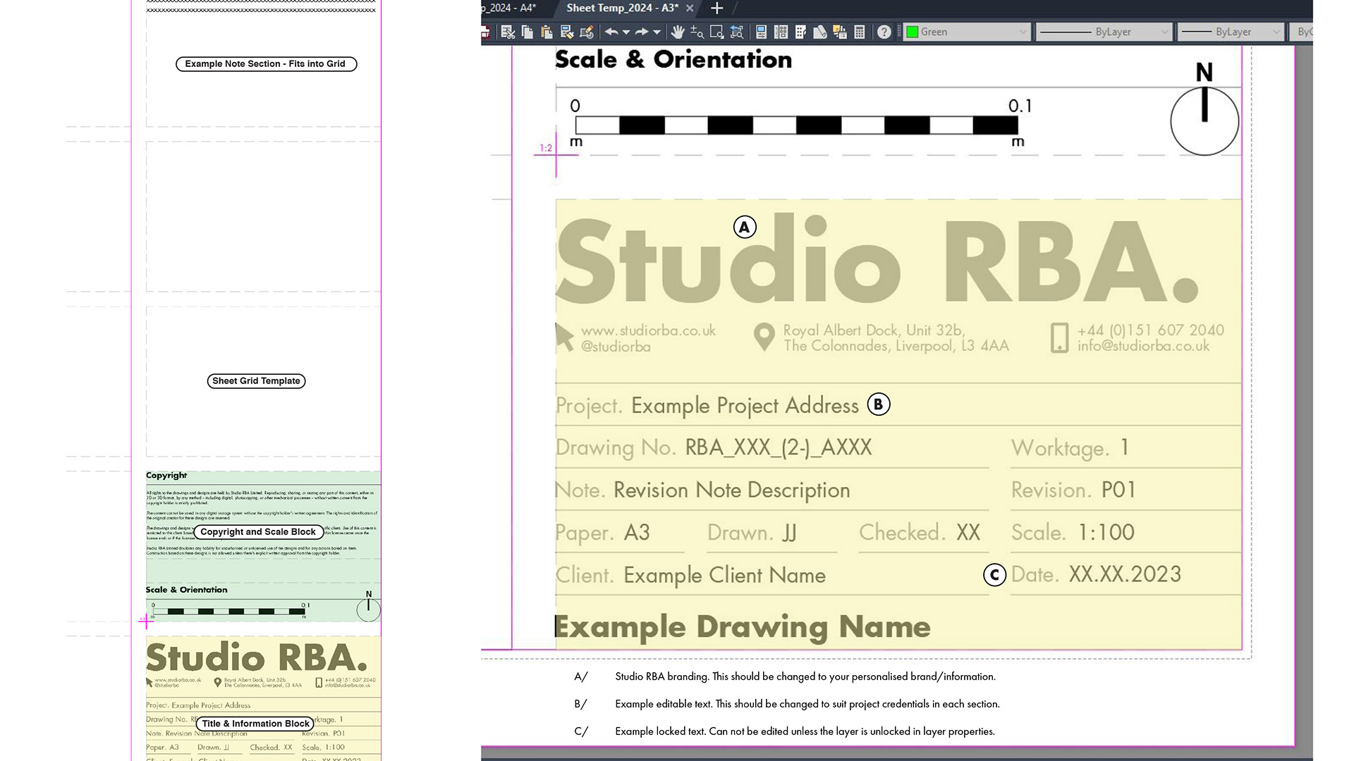 CAD Sheet & Title Block Pack preview 4