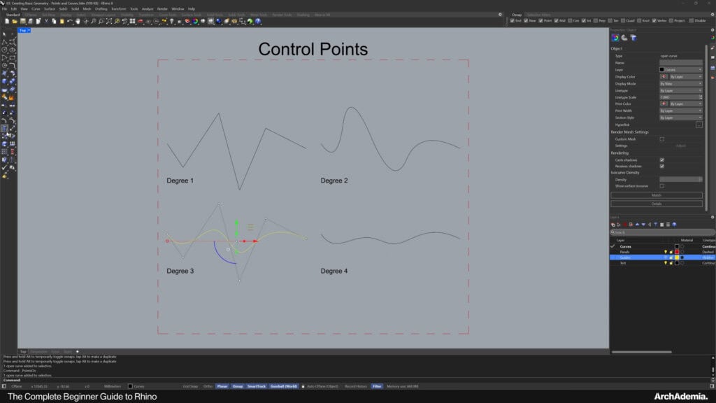 Lesson 3 - Creating Basic Geometry - Points and Curves