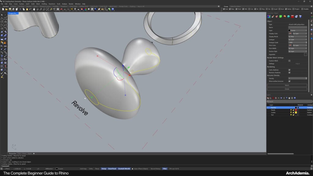 Lesson 4 - Creating Basic Geometry - Planes and Solids